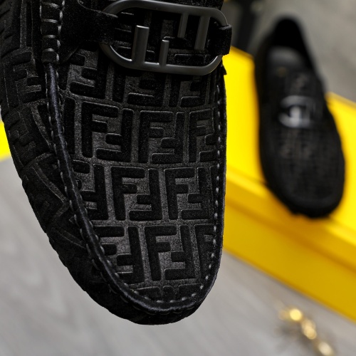 Replica Fendi Leather Shoes For Men #1230297 $68.00 USD for Wholesale