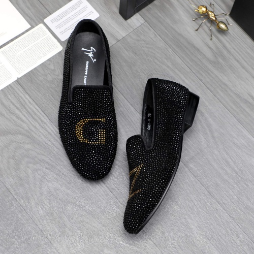 Replica Giuseppe Zanotti GZ Leather Shoes For Men #1230312 $76.00 USD for Wholesale