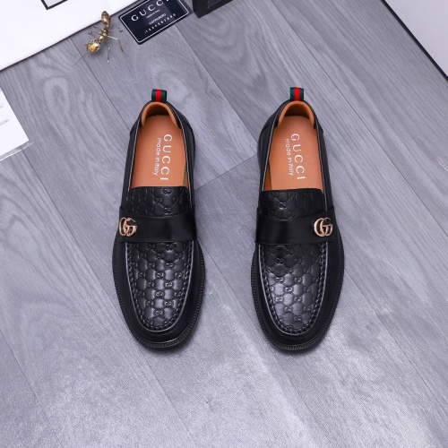 Replica Gucci Oxfords Shoes For Men #1230484 $88.00 USD for Wholesale