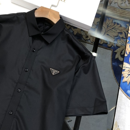 Replica Prada Shirts Short Sleeved For Men #1230736 $42.00 USD for Wholesale