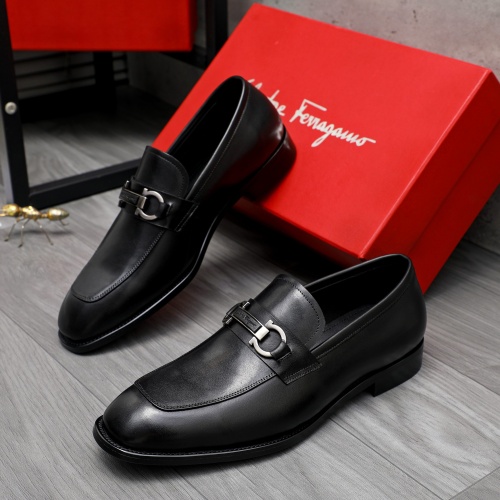 Cheap Salvatore Ferragamo Leather Shoes For Men #1230847, $$82.00 USD On Salvatore Ferragamo Leather Shoes