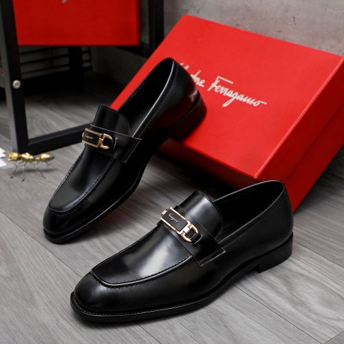 Cheap Salvatore Ferragamo Leather Shoes For Men #1230853, $$82.00 USD On Salvatore Ferragamo Leather Shoes