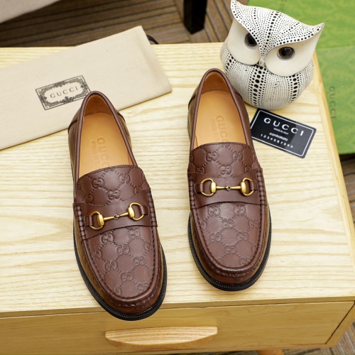 Replica Gucci Oxfords Shoes For Men #1231685 $82.00 USD for Wholesale