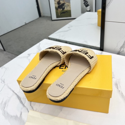 Replica Fendi Slippers For Women #1231805 $82.00 USD for Wholesale