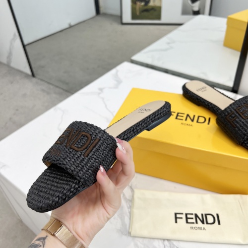 Replica Fendi Slippers For Women #1231810 $82.00 USD for Wholesale