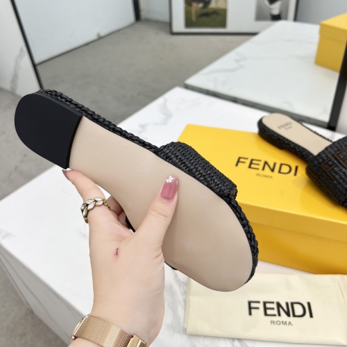 Replica Fendi Slippers For Women #1231810 $82.00 USD for Wholesale