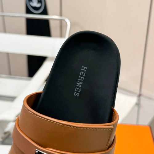 Replica Hermes Slippers For Men #1232087 $98.00 USD for Wholesale