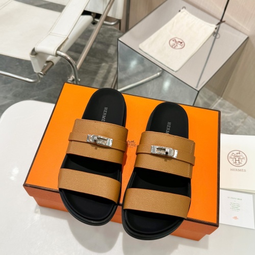 Replica Hermes Slippers For Women #1232098 $98.00 USD for Wholesale