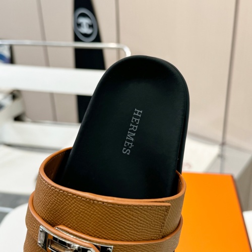 Replica Hermes Slippers For Women #1232098 $98.00 USD for Wholesale