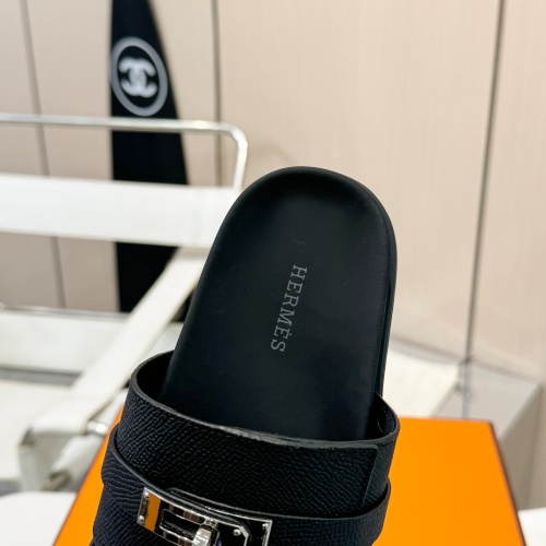 Replica Hermes Slippers For Men #1232107 $98.00 USD for Wholesale