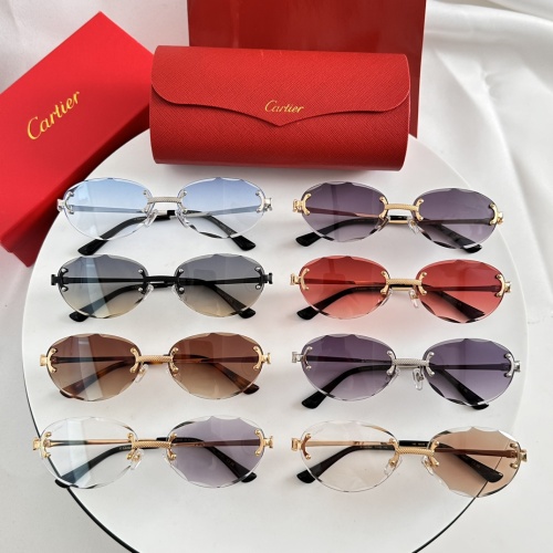 Replica Cartier AAA Quality Sunglassess #1232205 $60.00 USD for Wholesale