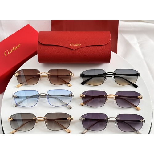 Replica Cartier AAA Quality Sunglassess #1232212 $64.00 USD for Wholesale