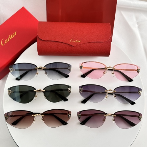 Replica Cartier AAA Quality Sunglassess #1232261 $52.00 USD for Wholesale