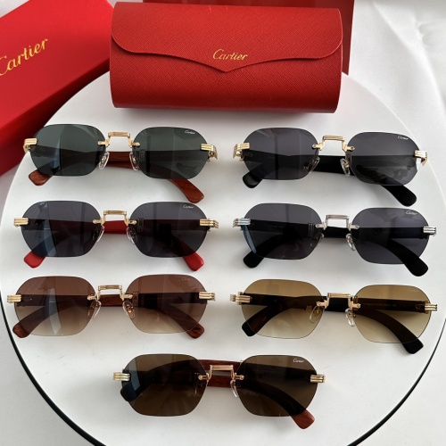 Replica Cartier AAA Quality Sunglassess #1232286 $52.00 USD for Wholesale