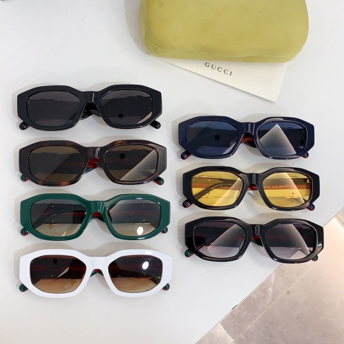 Replica Gucci AAA Quality Sunglasses #1233679 $60.00 USD for Wholesale