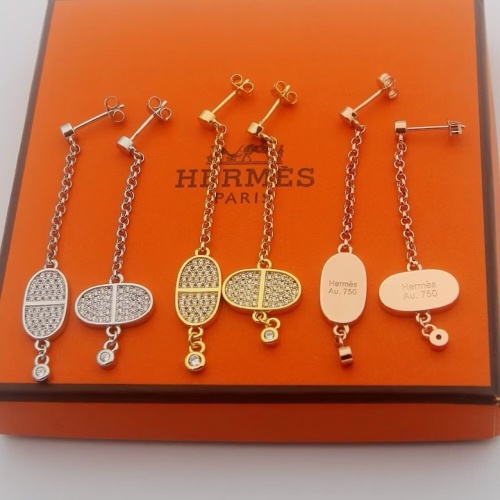 Replica Hermes Earrings For Women #1234358 $27.00 USD for Wholesale