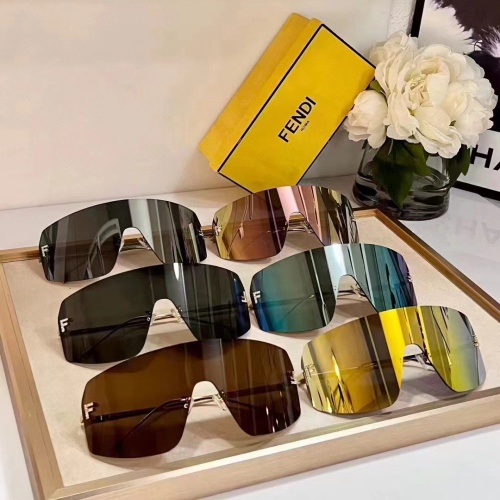 Replica Fendi AAA Quality Sunglasses #1235273 $60.00 USD for Wholesale