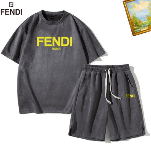 Cheap Fendi Tracksuits Short Sleeved For Men #1235374, $$48.00 USD On Fendi Tracksuits