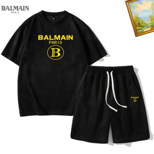 Cheap Balmain Tracksuits Short Sleeved For Men #1235415, $$48.00 USD On Balmain Tracksuits