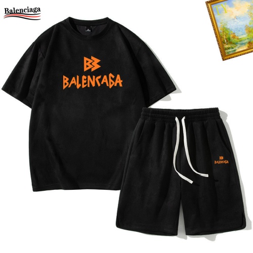 Cheap Balenciaga Fashion Tracksuits Short Sleeved For Men #1235452, $$48.00 USD On Balenciaga Fashion Tracksuits