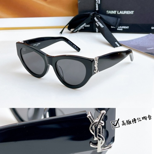 Cheap Yves Saint Laurent YSL AAA Quality Sunglasses #1235863, $$60.00 USD On Yves Saint Laurent YSL AAA Quality Sunglasses