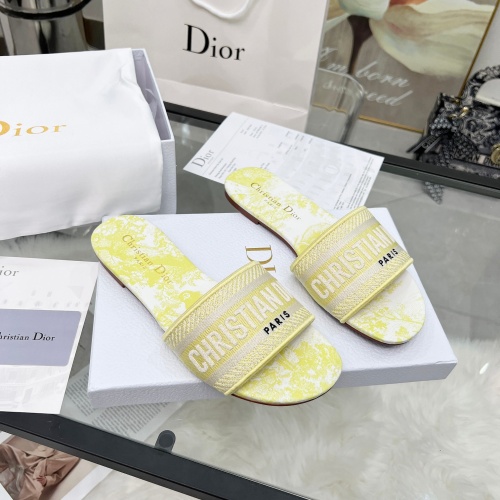 Replica Christian Dior Slippers For Women #1236280 $76.00 USD for Wholesale