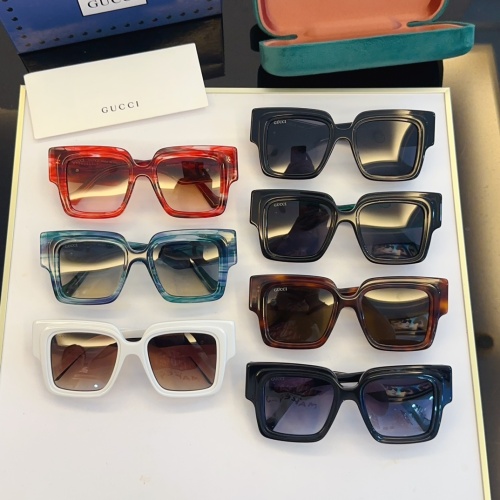 Replica Gucci AAA Quality Sunglasses #1236423 $60.00 USD for Wholesale