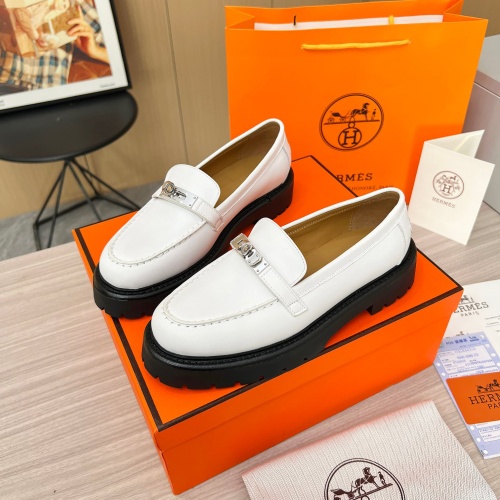 Cheap Hermes Leather Shoes For Women #1236600, $$102.00 USD On Hermes Leather Shoes