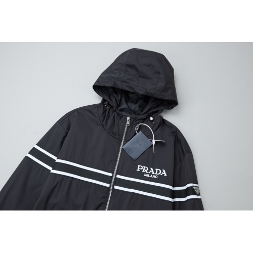 Replica Prada Jackets Long Sleeved For Men #1237077 $85.00 USD for Wholesale