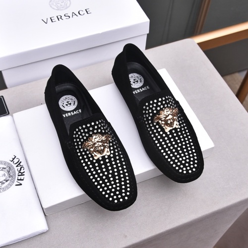 Cheap Versace Leather Shoes For Men #1237198, $$76.00 USD On Versace Leather Shoes