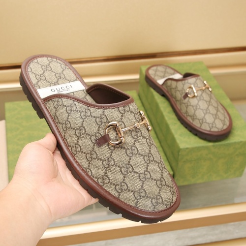 Replica Gucci Slippers For Men #1237238 $76.00 USD for Wholesale