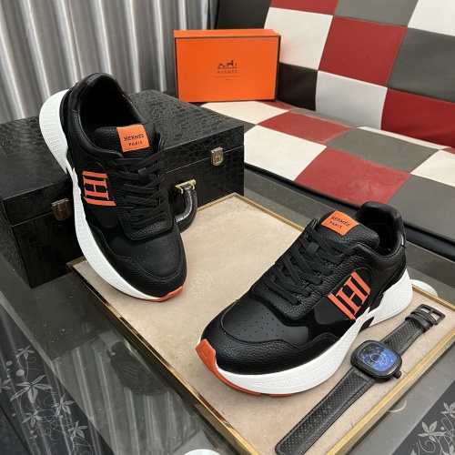 Replica Hermes Casual Shoes For Men #1237301 $98.00 USD for Wholesale