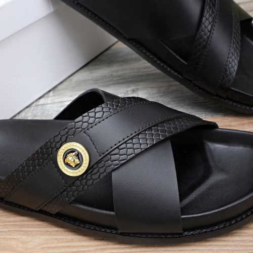 Replica Versace Slippers For Men #1237303 $56.00 USD for Wholesale