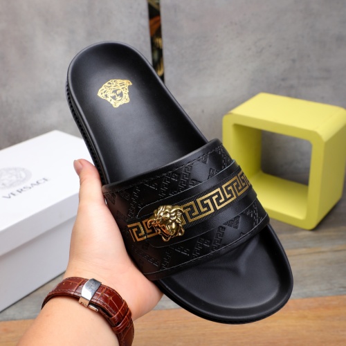 Replica Versace Slippers For Men #1237308 $56.00 USD for Wholesale