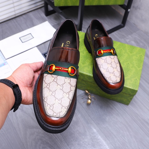 Replica Gucci Oxfords Shoes For Men #1237317 $96.00 USD for Wholesale