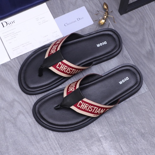 Replica Christian Dior Slippers For Men #1237402 $42.00 USD for Wholesale