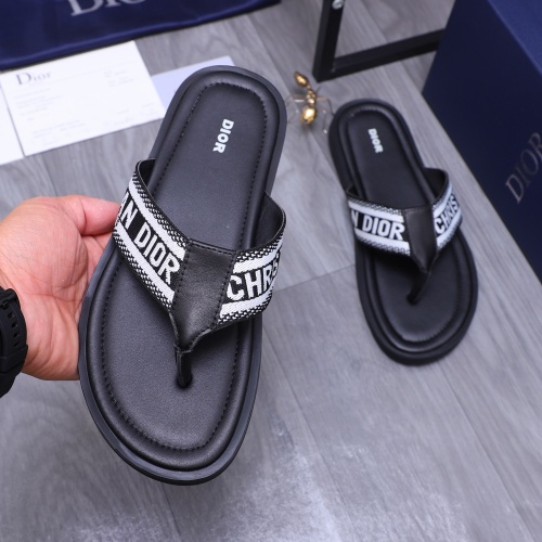 Replica Christian Dior Slippers For Men #1237408 $42.00 USD for Wholesale