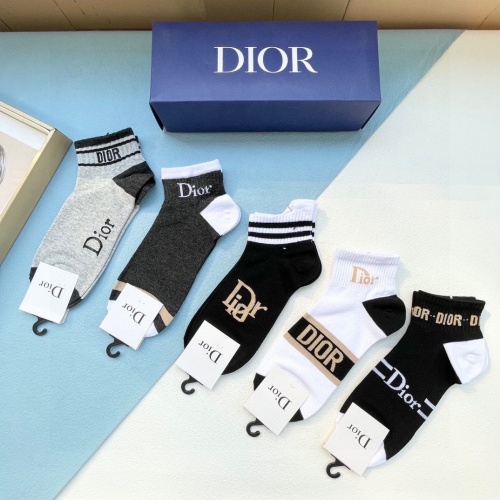 Replica Christian Dior Socks #1237762 $27.00 USD for Wholesale