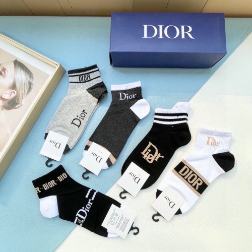 Replica Christian Dior Socks #1237762 $27.00 USD for Wholesale