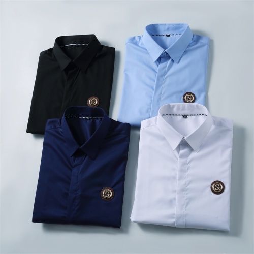 Replica Gucci Shirts Long Sleeved For Men #1238263 $40.00 USD for Wholesale