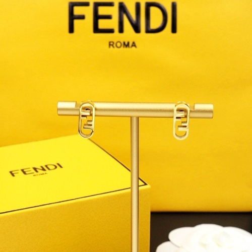 Replica Fendi Earrings For Women #1238742 $23.00 USD for Wholesale