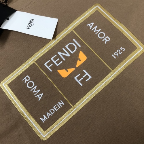 Replica Fendi T-Shirts Short Sleeved For Unisex #1239295 $41.00 USD for Wholesale