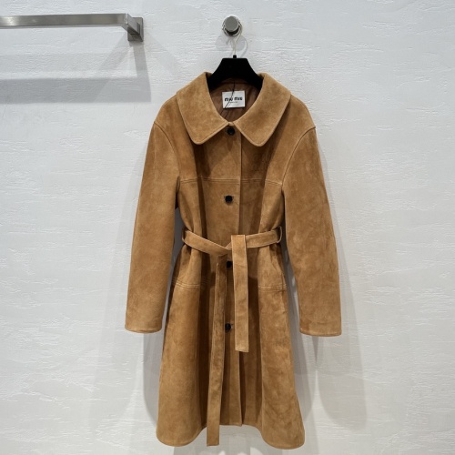 Cheap MIU MIU Coat Long Sleeved For Women #1239555, $$108.00 USD On MIU MIU Jackets