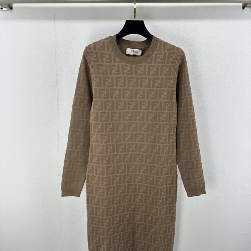 Cheap Fendi Dresses Long Sleeved For Women #1239602, $$100.00 USD On Fendi Dresses