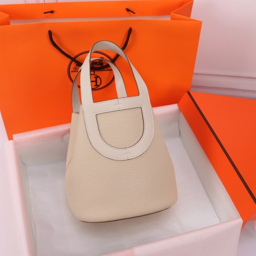 Replica Hermes AAA Quality Handbags In Silver For Women #1240538 $240.00 USD for Wholesale