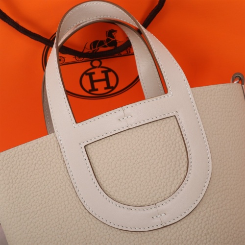 Replica Hermes AAA Quality Handbags In Silver For Women #1240538 $240.00 USD for Wholesale