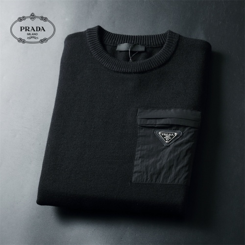 Replica Prada Sweater Long Sleeved For Men #1240561 $52.00 USD for Wholesale