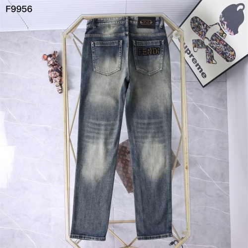 Replica Fendi Jeans For Men #1241881 $45.00 USD for Wholesale