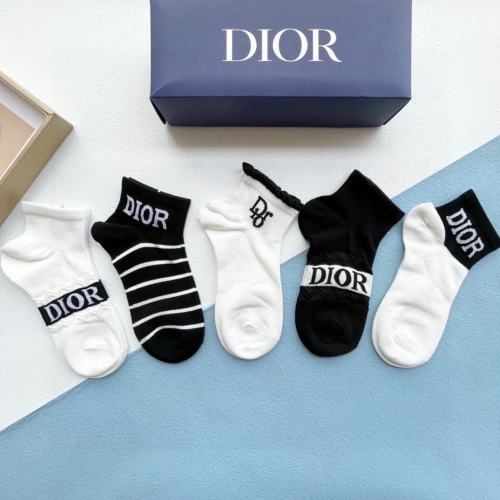 Replica Christian Dior Socks For Unisex #1242084 $27.00 USD for Wholesale