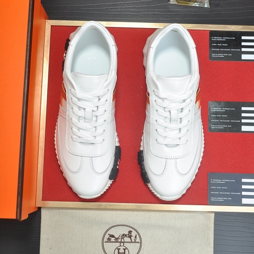 Replica Hermes Casual Shoes For Men #1242956 $100.00 USD for Wholesale